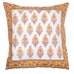 Juhi Reversible Pillow Cover - Yellow/Periwinkle